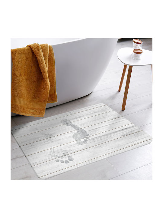 Non-Slip Bath Mat L-c Agave 1801962 Gray 40x60cm