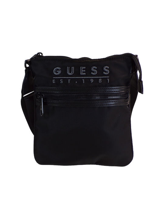 Guess Geantă pentru bărbați Umăr / Crossbody Neagră