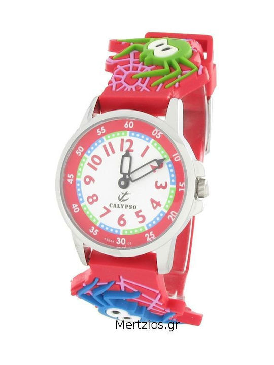 Calypso Kids Watch with Rubber/Plastic Strap Silver