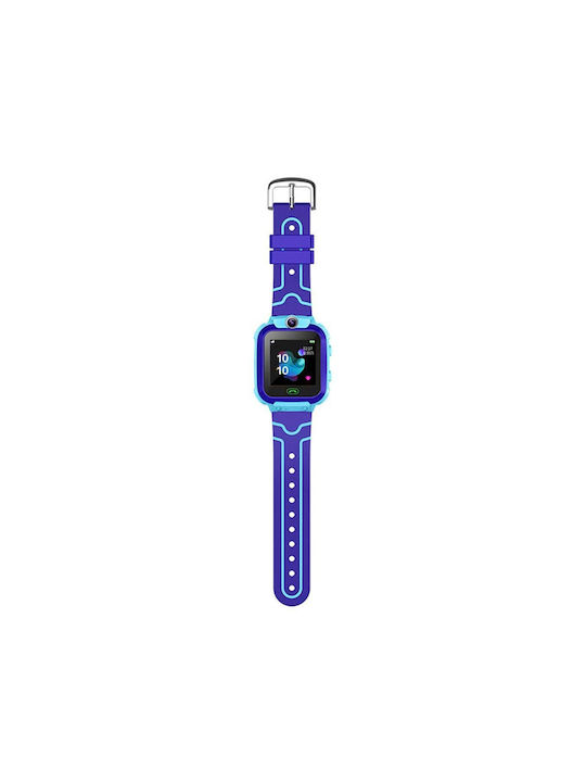 SPM Kinderuhr mit GPS und Kautschuk/Plastik Armband Blau