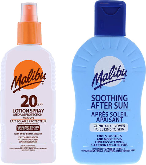 Malibu Σετ με Αντηλιακό Σώματος & After Sun SPF20 2τμχ