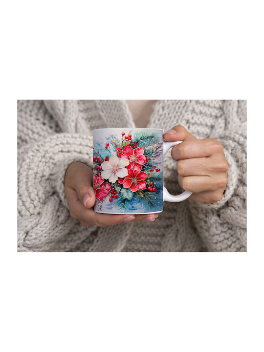 Christmas Mug Ceramic White