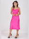 On Line Midi Rochie Fuchsia