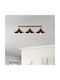 Asir Group Berceste Lumini Suspendate Cupru Calea Ferată cu Dulie E27 80x24x16cm