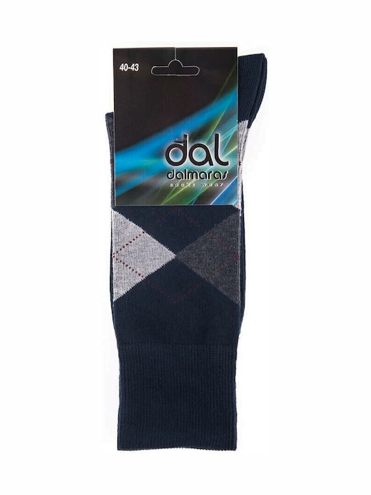 Dal Gemusterte Socken Blue 1Pack