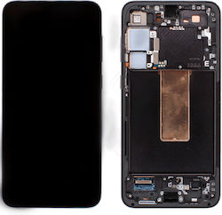 Samsung Bildschirm mit Rahmen für Galaxy S23+ (Schwarz)