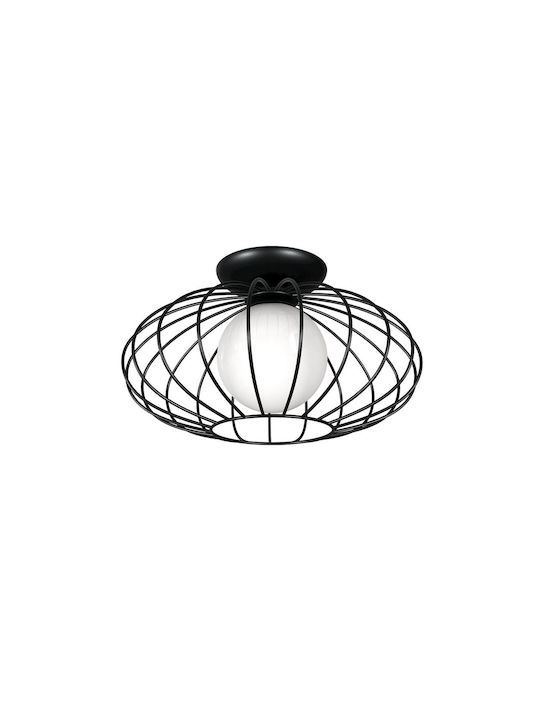 Milagro Ceiling Mount Light with Socket E14 in Black color