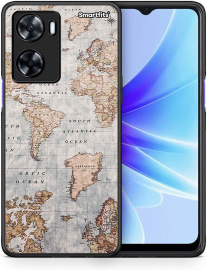 Smartfits World Map Back Cover (Oppo A57s)