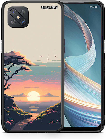 Smartfits Pixel Sunset Back Cover (Oppo Reno4 Z) 8567800594771_47211805147475