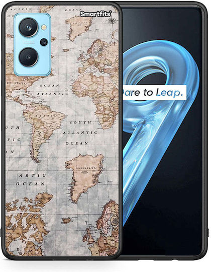 Smartfits World Map Back Cover (Oppo A96)