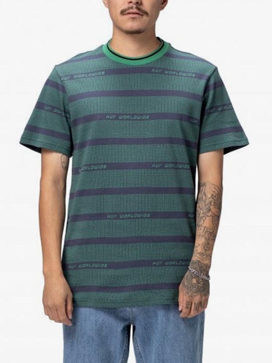 HUF Men's Short Sleeve Sweater Green