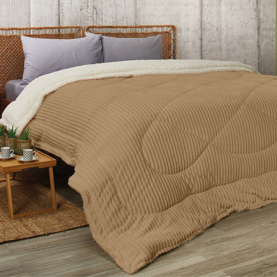 Whitegg Duvet Cover Super King 220x240cm KB124 Beige 600 GSM