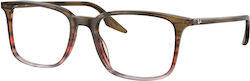 Ray Ban Ray Ban Ανδρικός Κοκκάλινος Brillengest...