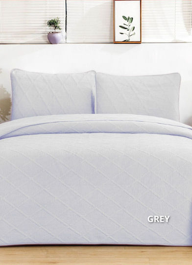 Down Town Home Diamond Σετ Υπέρδιπλο Grey 240x260cm 3τμχ Down Town Home Diamond Σετ Υπέρδιπλο Grey 240x260cm 3τμχ