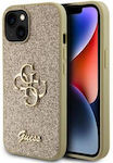 Guess Fixed Glitter 4g Back Cover Metallic Gold (iPhone 13)