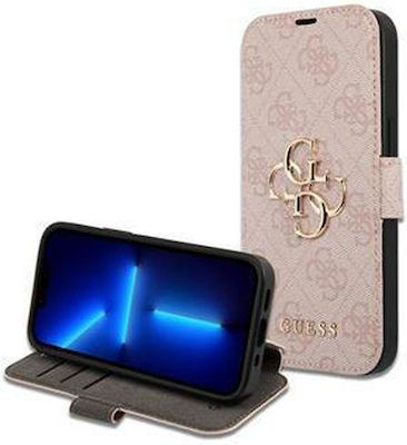 Guess 4g Buchen Sie Metallisch Rosa (iPhone 15 Pro)