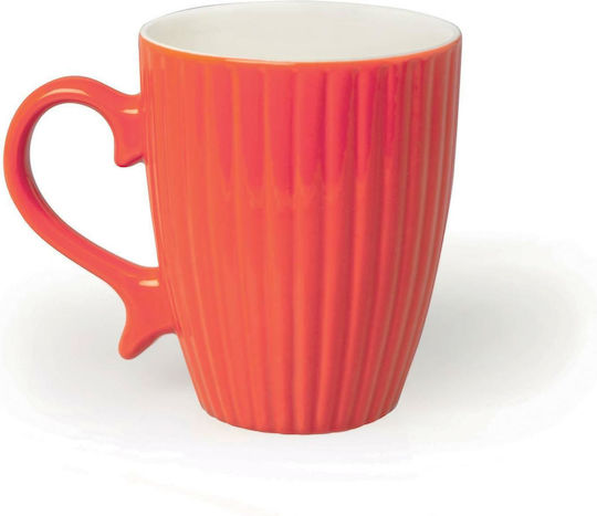 Excelsa Parisienne Tasse aus Porzellan Rot 325ml 1Stück