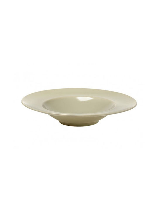 Espiel Plate Pasta made of Porcelain Green with Diameter 27cm