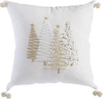 Nef-Nef Homeware Christmas Decorative Pillow Rectangular White 45x45pcs