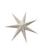 Paper Christmas Decorative Pendant Star 60x15x60cm White