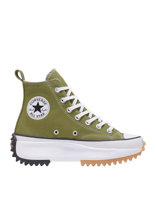 Run Star Hike Flatforms Boots Grassy / White / Black