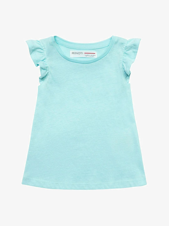 Minoti Kids Blouse Short Sleeve Light Blue