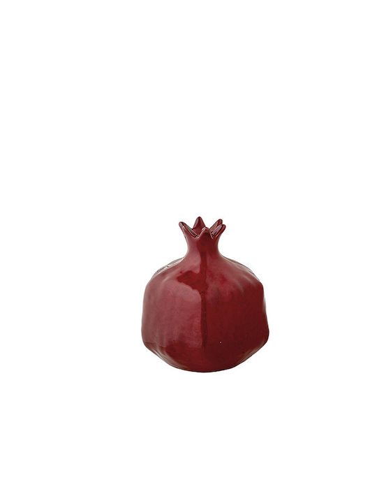 JK Home Decoration Γούρι Ρόδι Ροζ Κεραμικό 5x5cm