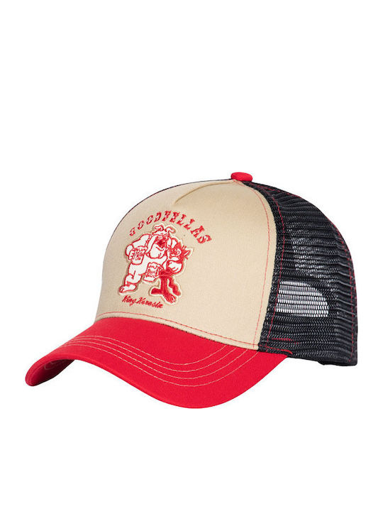 Jockey mit Netz Rot