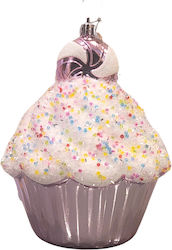 Στολίδι Cupcake Ροζ 13x13cm
