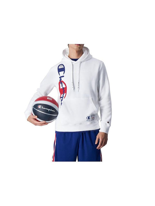 Champion Men s Hooded Sweatshirt white 219253 WW001 Skroutz.eu