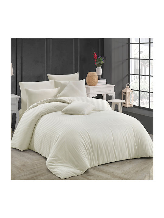Homeline Пухено Куинсайз 220x240бр 3194 Ecru