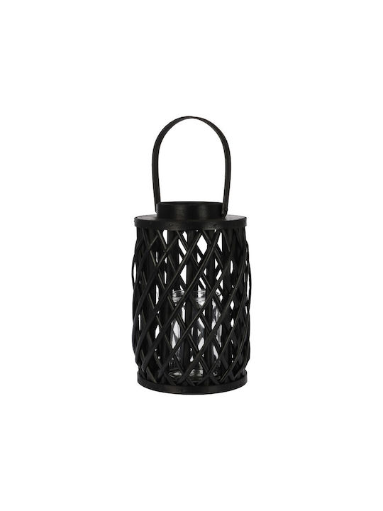 Tabletop Wooden Lantern Black