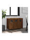 Sideboard Wooden Καφέ Δρυς 100x35x70cm