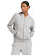 Identity Small Logo French Terry Damen Sweatshirtjacke Kapuzen Medium grey hea