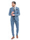 Vittorio Artist Men's Summer Suit Blue Indigo