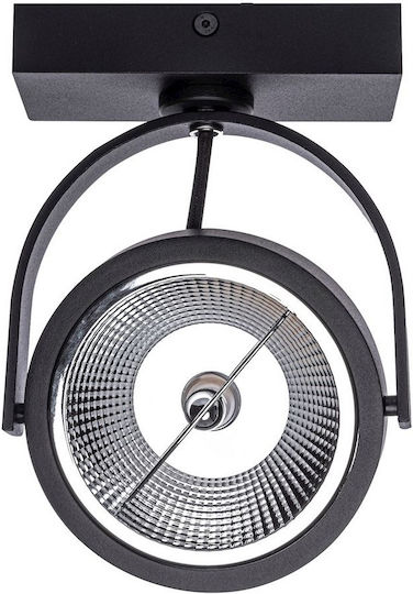 Eko Light Single Spot with Socket GU10 in Black Color