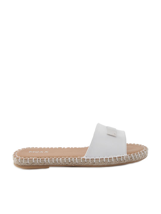Mexx Damen Flache Sandalen in Weiß Farbe