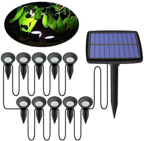 Set 10 Solarleuchten 0.5W Kaltweiß 5000K mit Fotokontakt