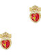 Kiriakos Gofas Kids Earrings Studs Hearts from Gold 9K