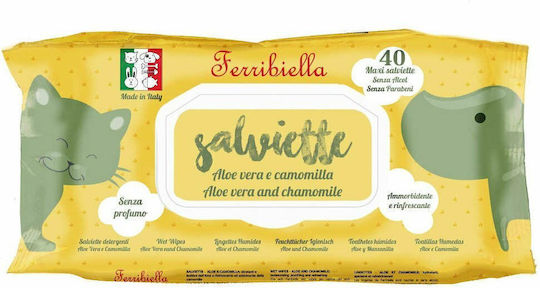 Ferribiella 40 Μαντηλάκια Σκύλου με Αλόη