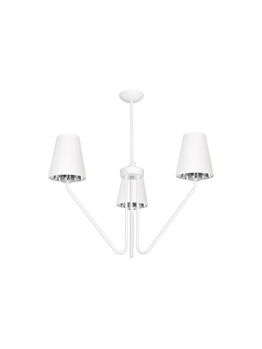 Milagro Chandelier 3xE27 White