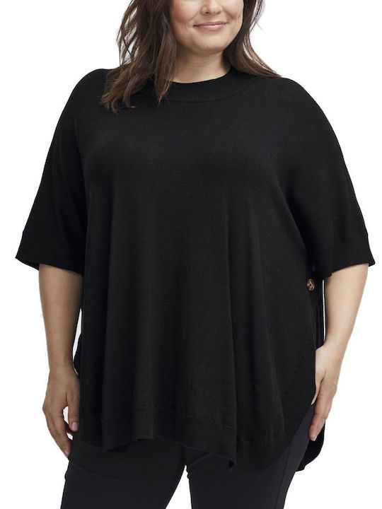 Fransa Women's Blouse with 3/4 Sleeve black