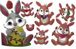 ToyMarkt Easter Stickers 30x60pcs Hares