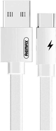 Remax Cablu Kerolla USB 2.0 USB-C Masculin - USB-A Alb 2m 047466