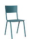 Outdoor Chair Metallic School Petrol Blue 49x44x85cm