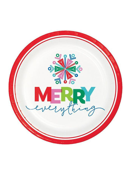 Creative Converting Christmas Plate