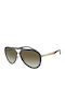 Emporio Armani Unisex Γυαλιά Ηλίου με Μαύρο Σκελετό και Καφέ Ντεγκραντέ Φακό