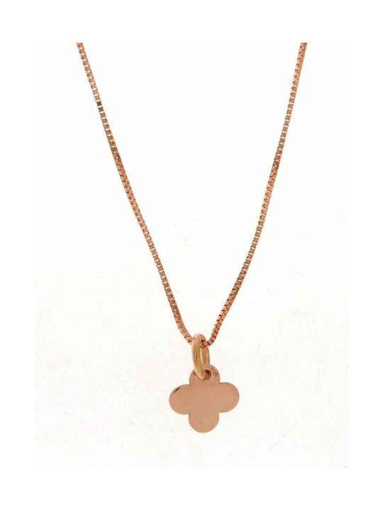 Q-Jewellery Women's Rose Gold Cross 14K