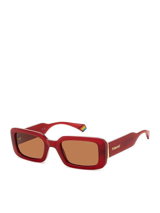 Polaroid Unisex Sonnenbrillen mit Roter Horn um...