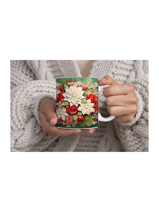 Christmas Mug Ceramic White 1pcs